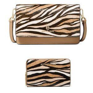 NWT MICHAEL KORS JET SET CHARM PURSE & COIN WALLET SET